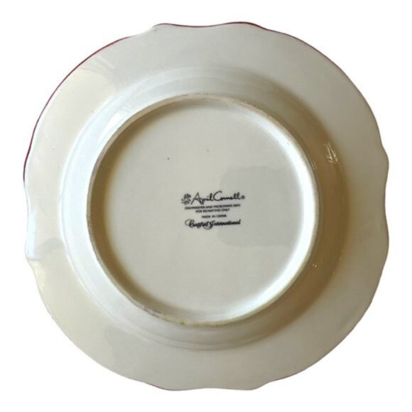 April Cornell Ceramic French Country Rooster Set of 2 Bowl & Plate's - Picture 7 of 11